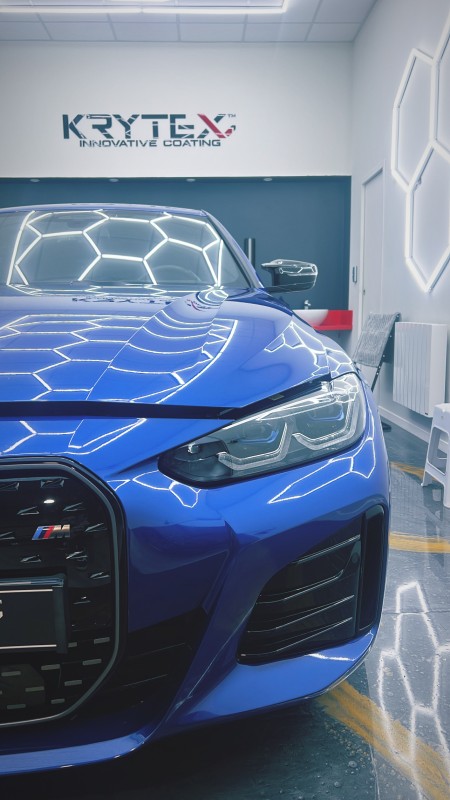 CORRECTION DU VERNIS ET TRAITEMENT CÉRAMIQUE HAUT DE GAMME SUR BMW i4 M EN MAYENNE